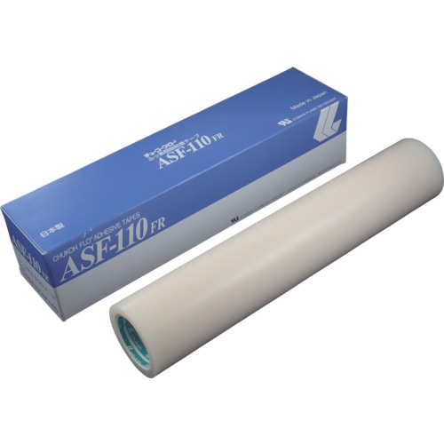 トラスコ中山 チューコーフロー フッ素樹脂フィルム粘着テープ ASFー110FR 0.13t×300w×10m(ご注文単位1巻)【直送品】