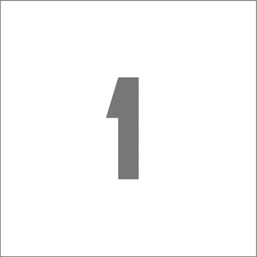トラスコ中山 IM ステンシル マグネット 1 文字サイズ50×40mm(ご注文単位1枚)【直送品】