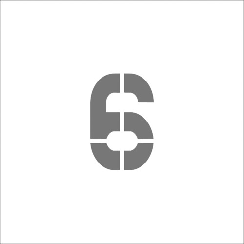 トラスコ中山 IM ステンシル マグネット 6 文字サイズ150×95mm(ご注文単位1枚)【直送品】