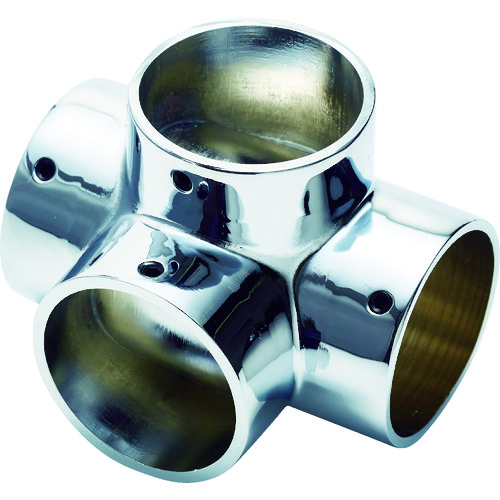 トラスコ中山 フジテック パイプ継手四方エルボ・32mm(ネジ止め付)(ご注文単位1個)【直送品】