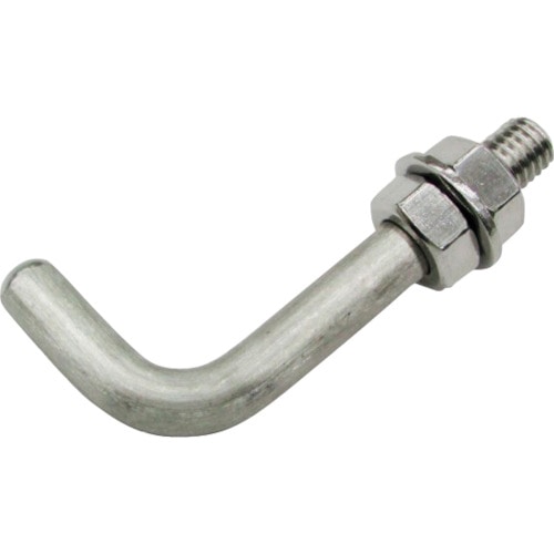 トラスコ中山 水本 吊金具(ビス止めタイプ) ステンレス Lボルトフック 線径10mm(ご注文単位1個)【直送品】