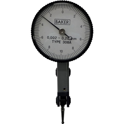 トラスコ中山 BAKER テストインジケーター タイプ308 0.002mm目量(ご注文単位1個)【直送品】