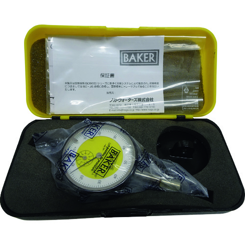 トラスコ中山 BAKER 標準ダイヤルゲージ タイプK01 0.01mm目量(ご注文単位1個)【直送品】