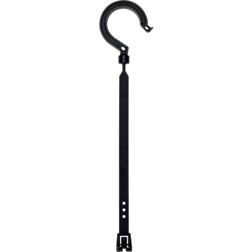 トラスコ中山 日動 万能フッカー 300mm 単管フック付 【ブラック】(ご注文単位1本)【直送品】