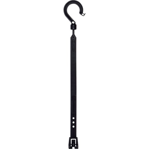 トラスコ中山 日動 万能フッカー 300mm 丸フック付 【ブラック】(ご注文単位1本)【直送品】