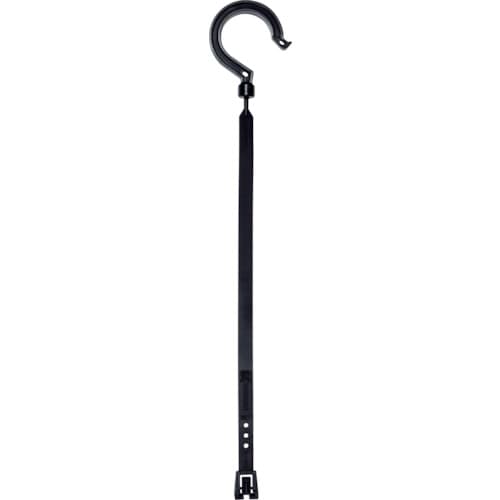 トラスコ中山 日動 万能フッカー 400mm 単管フック付 【ブラック】(ご注文単位1本)【直送品】