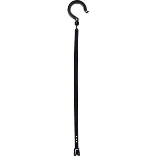 トラスコ中山 日動 万能フッカー 500mm 単管フック付 【ブラック】(ご注文単位1本)【直送品】