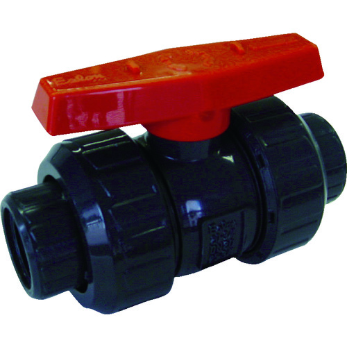 トラスコ中山 エスロン 塩ビ製ボールバルブ ねじ込み式 本体PVC OリングEPDM 20 長さ116mm×高さ82mm(ご注文単位1個)【直送品】