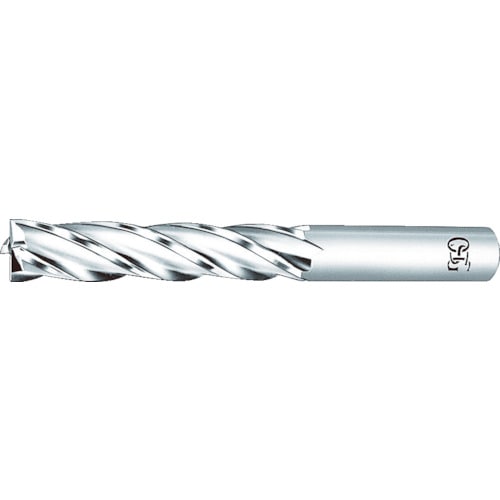 トラスコ中山 OSG ハイススクエアエンドミル 4刃センタカット ロング 刃径3mm シャンク径6mm 81006(ご注文単位1本)【直送品】