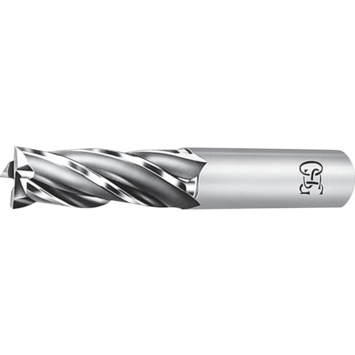トラスコ中山 OSG ハイススクエアエンドミル 4刃センタカット ショート 刃径14 mm シャンク径16mm 80724(ご注文単位1本)【直送品】