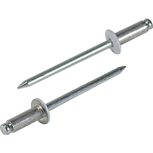 トラスコ中山 エビ カラーブラインドリベット4-3アルミ/スチール(300本入)リベット長8.2mm ホワイト(ご注文単位1箱)【直送品】