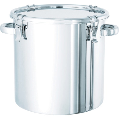 トラスコ中山 日東 ステンレスタンクSUS316Lクリップ式密閉タンク10L(ご注文単位1個)【直送品】