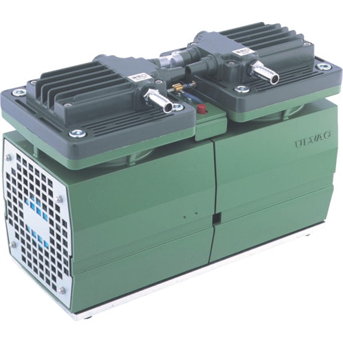 トラスコ中山 ULVAC 単相100V ダイアフラム型ドライ真空ポンプ 全幅156mm(ご注文単位1台)【直送品】