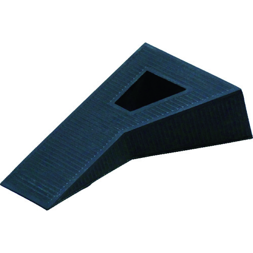 トラスコ中山 光 ドアストッパー 黒 クサビ型 100×60×34(ご注文単位1個)【直送品】