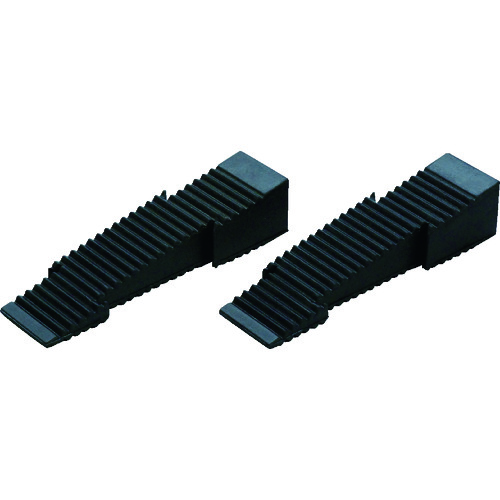 トラスコ中山 光 ドアストッパー 黒 120×30×25 2個入(ご注文単位1パック)【直送品】