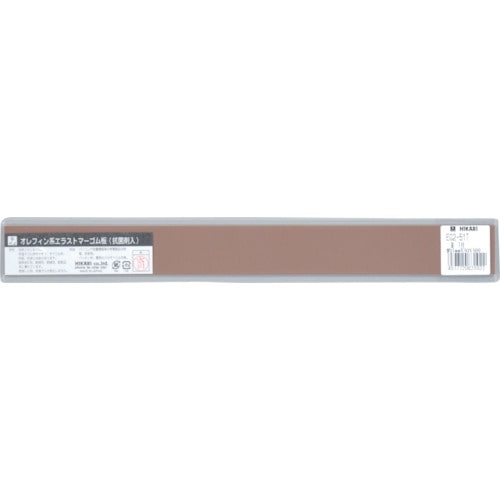 トラスコ中山 光 エラストマーシート茶 約1mm×30×300 T付(ご注文単位1枚)【直送品】