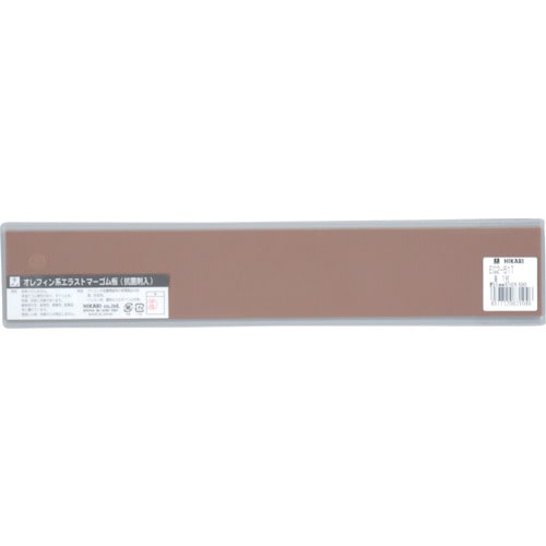 トラスコ中山 光 エラストマーシート茶 約1mm×50×300 T付(ご注文単位1枚)【直送品】