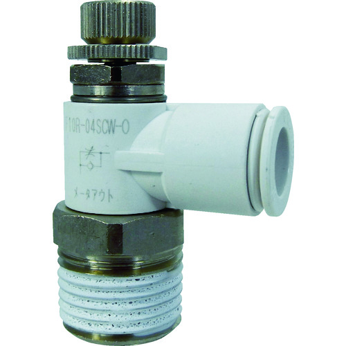 トラスコ中山 チヨダ ファイブスピードコントローラα白メーターアウト10mm・R1/2(ご注文単位1個)【直送品】