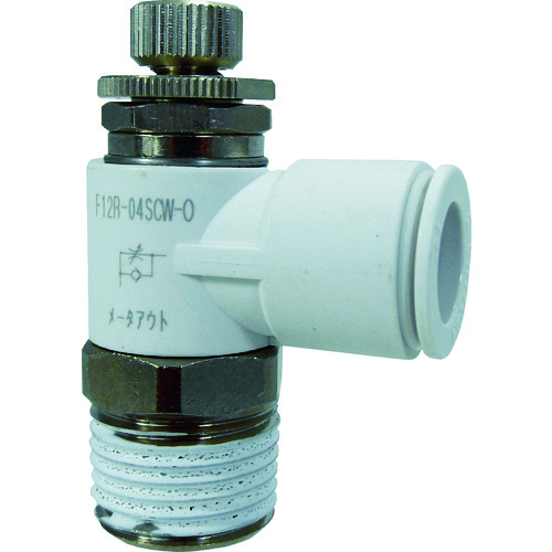 トラスコ中山 チヨダ ファイブスピードコントローラα白メーターアウト12mm・R1/2(ご注文単位1個)【直送品】