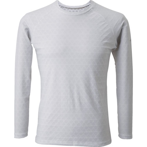 トラスコ中山 リベルタ LD_FTW_L/Sクルーネック/WHT(S)(ご注文単位1着)【直送品】