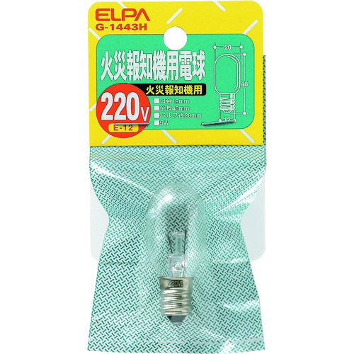 トラスコ中山 ELPA 火災報知機用電球 202-1001(ご注文単位1個)【直送品】