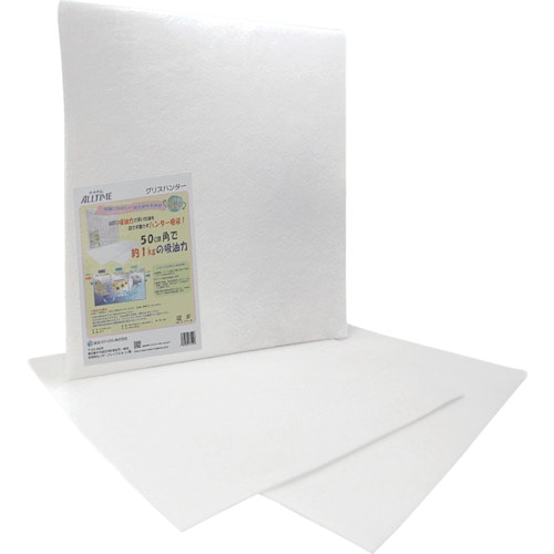 トラスコ中山 東京メディカル 油吸着材 グリスハンターシート 50×50cm 5枚入り(ご注文単位1袋)【直送品】