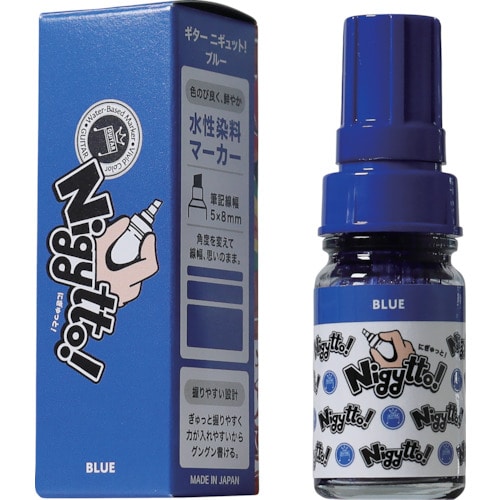 トラスコ中山 マジックインキ ギター ニギュット ブルー(ご注文単位1本)【直送品】