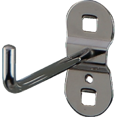 トラスコ中山 SHUTER パンチングパネル用L字フック 80mm(10個入り)(ご注文単位1袋)【直送品】