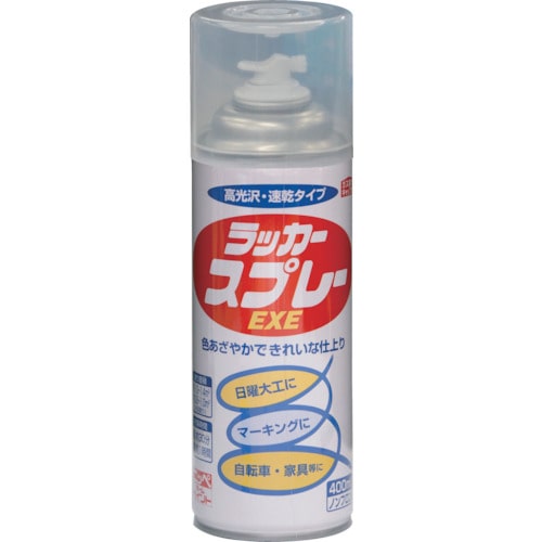 トラスコ中山 ニッぺ ラッカースプレーEXE 400ml 透明クリヤー HSW005-400(ご注文単位1本)【直送品】