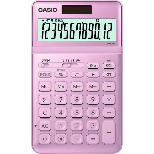 トラスコ中山 カシオ スタイリッシュ電卓(ジャストタイプ12桁) 137-2682(ご注文単位1台)【直送品】