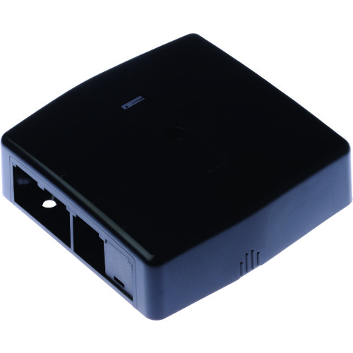 トラスコ中山 パンドウイット ローゼットボックス シャッターなし 4個口(3ローゼット+1ブランク) 黒 JOQ3B0000BL(ご注文単位1個)【直送品】