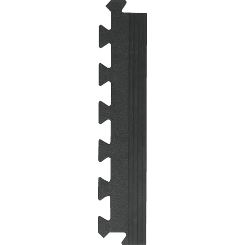 トラスコ中山 TRUSCO ジョイントラバーマット ハードタイプ 縁駒 100×500×10mm(ご注文単位1枚)【直送品】