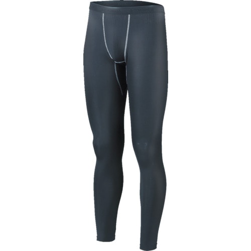 トラスコ中山 おたふく BTパワーストレッチロングタイツ ブラック S(ご注文単位1着)【直送品】
