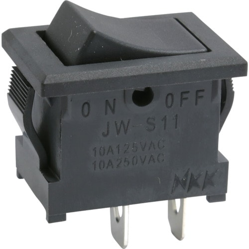 トラスコ中山 NKKスイッチズ ロッカスイッチ JW-Sシリーズ 単極 ON-OFF(ご注文単位1個)【直送品】