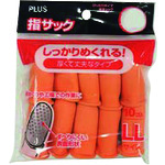 トラスコ中山 プラス 35936)指サックLL KM-304K オレンジ 10個入(ご注文単位1パック)【直送品】