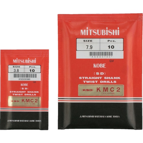 トラスコ中山 三菱K KSD コバルトステンレス加工用 ストレートハイスドリル 8.1mm(ご注文単位5本)【直送品】