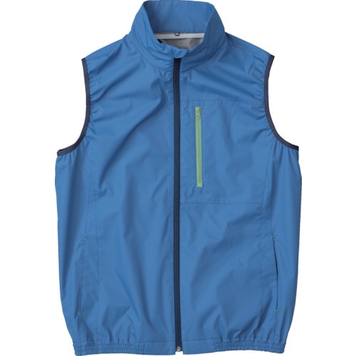 トラスコ中山 空調服 遮熱タチエリ空調ベスト ブルー 5L(ご注文単位1着)【直送品】