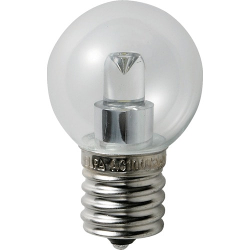 トラスコ中山 ELPA 電球(LED) LED電球G30形E17 明るさ55lm クリア昼白色相当(ご注文単位1個)【直送品】