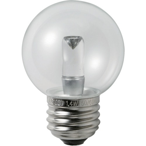 トラスコ中山 ELPA 電球(LED) LED電球G50形E26 明るさ60lm クリア昼白色相当(ご注文単位1個)【直送品】