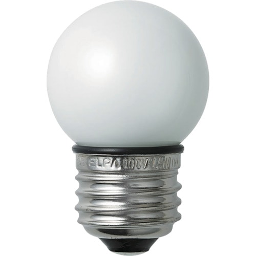 トラスコ中山 ELPA 電球(LED) LED電球G40形防水E26 明るさ55lm 電球色相当(ご注文単位1個)【直送品】