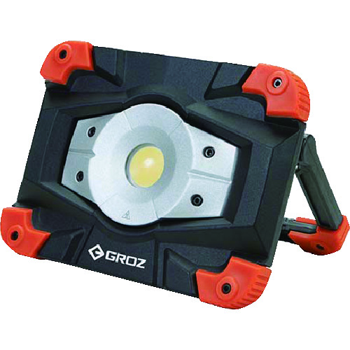 トラスコ中山 GROZ 充電式LED投光器 10W COB(ご注文単位1個)【直送品】