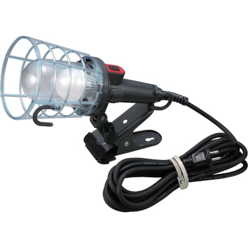 トラスコ中山 ハタヤ 防雨型LEDケイ・ハンドランプ 7W電球形LEDランプクリップ付 5m（ご注文単位1台）【直送品】