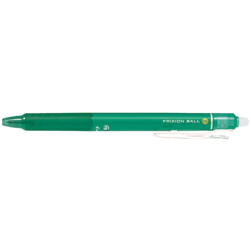 トラスコ中山 パイロット まとめ買い 消せるボールペン フリクションボールノック 0.5 グリーン 10本セット(ご注文単位1セット)【直送品】