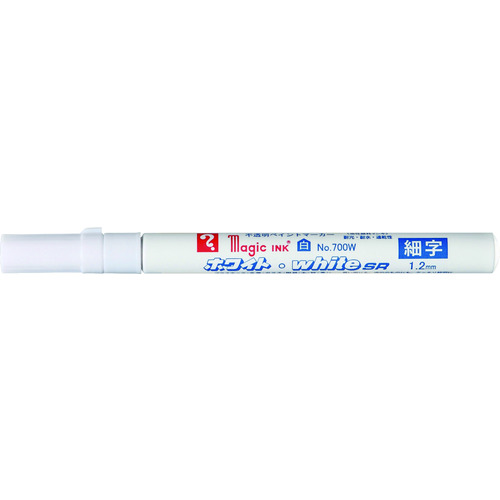 トラスコ中山 マジックインキ ホワイト・whiteSR No.700W(ご注文単位1本)【直送品】