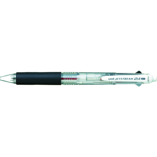 トラスコ中山 uni ジェットストリーム3機能ペン 透明(ご注文単位10本)【直送品】