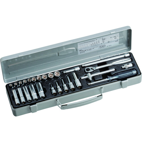 トラスコ中山 TONE ミックスソケットレンチセット 26pcs(ご注文単位1セット)【直送品】
