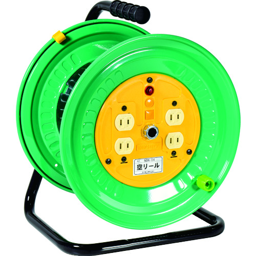 トラスコ中山 日動 空リール 100V コンセント4個付 195-5062(ご注文単位1台)【直送品】