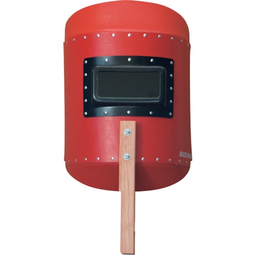 トラスコ中山 SUZUKID ハンドシールド レッド(ご注文単位1個)【直送品】