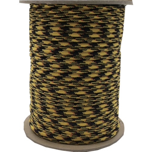 トラスコ中山 ユタカメイク 強力カラーコード 4mm×100m(黄/黒)(ご注文単位1巻)【直送品】