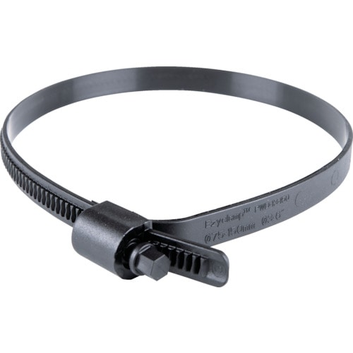 トラスコ中山 HCL 樹脂製ホースバンド Ezyclamp 締付径25.0~150.0mm 対辺8.0mm ナイロン12(ご注文単位1袋)【直送品】